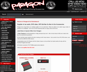 paragoncaraudio.com: Paragon In-Car Entertainment
Paragon In-Car Entertainment: suppliers to the trade of car stereo and DVD video players, in-car satellite navigation, LCD flip-down screens and other in-car electronics