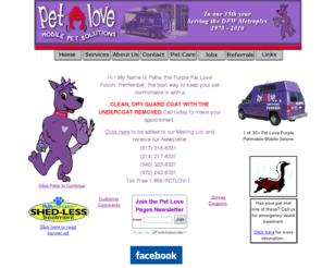 dfwpet.com: Pet Love Mobile Dog Grooming Dallas Texas
AAAA the best mobile Dog Grooming Dallas Texas.