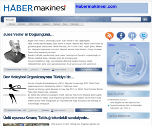 habermakinasi.com: Habermakinesi.com - Haber Makinesi.
Türkiye gündemindeki en doğru haberlerin yazıldığı haber makinesi.