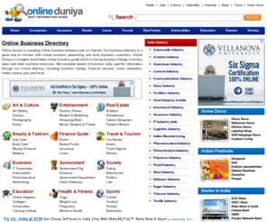 onlineduniya.com: Online Directory, Business Directory, Online Business Advertising - Online Duniya
Online duniya is one of the leading online business directory who provides complete business information. Through our leading local business directory you can online business advertising, business information, business india, companies information.