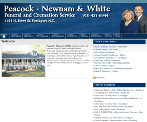 peacocknewnamwhite.com: Peacock Newnam & White
Peacock - Newnam & White is family owned and operated and has been serving Southport, Brunswick County and the surrounding areas for over 25 years