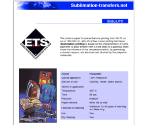 sublimation-transfers.net: Sublimation transfers: E.T.S. Engineering Transfer System
Sublimation transfers.