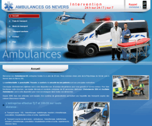 ambulancesg5.com: Ambulance Nevers - AMBULANCES G5 NEVERS : vsl, Nievre
Ambulance, Nevers: vsl, Nievre