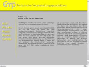 emp-produktion.com: EMP ebi media produktions GmbH
Technische Veranstaltungsproduktion in Kln