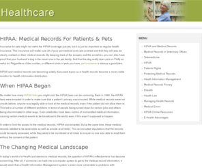 jhita.org: HIPAA and Medical Records
HIPAA and medical records are becoming widely discussed topics as e-health records become a more viable solution for health information distribution.