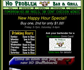 noproblembarandgrill.com: No Problem Bar and Grill - Custer, WI
Official Site of No Problem Bar and Grill, located in Custer, WI 54423