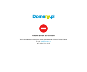 ostrovska.com: Domeny.pl - konto zablokowane
Domeny.pl - rejestracja domeny, serwery. Domeny: pl, eu, com, org, net. Domeny i serwery. Rejestracja domen od 5 gr. Wycena domen. Tanie domeny .eu globalne: com, net, biz, org, info. Domeny .mobi dla telefonów komórkowych. Wycena domen internetowych. Serwery wirtualne, serwery dedykowane. Nowość na rynku - monitoring serwerów WatchMouse. Certyfikaty SSL. Znak towarowy w 48 h.