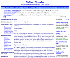 scoutsnews.com: Retired Scouter - Accumulated Information for the Active Scouter
Scouting information for the active scouter..  All links visited and commented on.