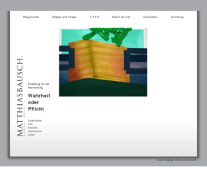 matthiasbausch.de: Matthias Bausch | news
Matthias Bausch, meisterschüler, abstrakte malerei