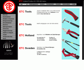 etctools.nl: ETC Tools Holland
Japans Kwaliteits Merk van professioneel handgereedschap voor Vakman en de betere Doe Het Zelver