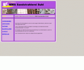 mwa-sandstrahlerei.de: MWA-Sandstrahlerei - Home
