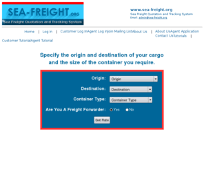 sea-freight.org: Sea Freight Quotation and Tracking System
Sea Freight Quotation and Tracking System