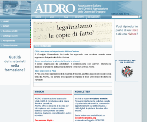 aidro.org: AIDRO online - Home
Il nuovo sito di AIDRO