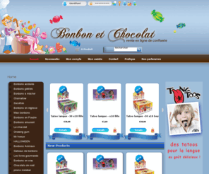 bonbonetchocolat.com: Bonbon & Chocolat - vente de confiserie en ligne
Bonbon et chocolat - vente en ligne de confiserie. Haribo, Hitscher, Chupa Chups, les plus grandes marques au meilleur prix, c'est sur Bonbonetchocolat.com