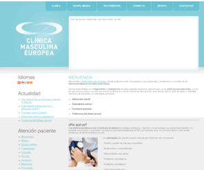 clinica-masculina.com: Especialistas en disfunciones sexuales y salud · Clínica Masculina Europea · Barcelona
Diagnóstico y tratamiento médico especializado y multidisciplinar de las disfunciones sexuales masculinas. La última tecnología diagnóstica; tratamientos probados y específicos y la mejor atención para la salud global y calidad de vida de nuestros pacientes.