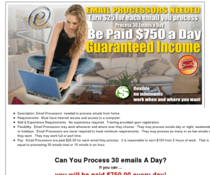 dreamjobsathome.com: Email Processors Needed to work from home
