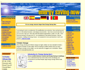 saving.nu: Energy Saving Now!
Your unique Energy Saving Site on Internet - 
All about energy and energy saving, stop wasting and start saving, it is the best investment you can do