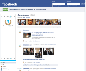 gameskoepfe.com: Incompatible Browser | Facebook
 Facebook is a social utility that connects people with friends and others who work, study and live around them. People use Facebook to keep up with friends, upload an unlimited number of photos, post links and videos, and learn more about the people they meet.