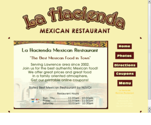 lahaciendaindy.com: La Hacienda Mexican Restaurant - Indianapolis, IN
La Hacienda Mexican Restaurant 