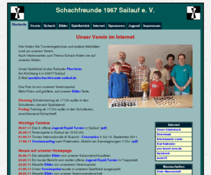 schachfreunde-sailauf.de: Schachfreunde 1967 Sailauf e. V.
Homepage der Sailaufer Schachfreunde