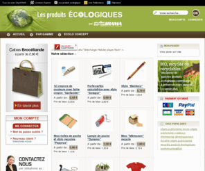 cadeau-publicitaire-ecologique.fr: Objets publicitaires et cadeaux d'affaire Accueil Objetrama
Les femmes et les hommes d'ObjetRAMA sont des professionnels de la vente à distance d'objets publicitaires de cadeaux d'affaires.