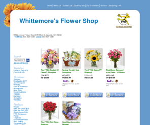 whittemoreflowers.com: Whittemore's Flower Shop - Laconia, NH, 03246 - Delivering Fresh Flowers and Gifts
Whittemore's Flower Shop - Laconia, NH, 03246 Flower and gift ordering locally to Laconia, NH, Belmont, NH, Gilford, NH, Gilmanton, NH, Meredith, NH, Sanbornton, NH, Tilton, NH or worldwide via our international delivery. Buy flowers online for same day and next day local florist delivery.