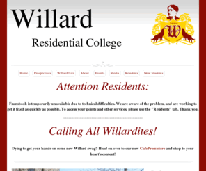 willardrc.org: Willard Residential College :: Home
The official website for Willard Residental College at Northwestern University.  Information for prospective students, current residents, and anyone else who wants to know about the wonderful place that is Willard.