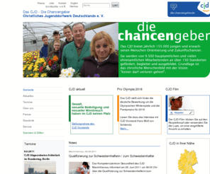 die-chancengeber.info: CJD Zentrale - CJD - die Chancengeber
Das Christliche Jugenddorfwerk Deutschlands e. V. (CJD - die Chancengeber) bietet jungen und erwachsenen Menschen Förderung, Begleitung und Ausbildung an mehr als 150 Standorten an.