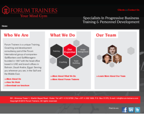 forum-trainers.com: Forum Trainers - Your Mind Gym
Forum Trainers - Your Mind Gym - Specialists in progressive business training & personnel development