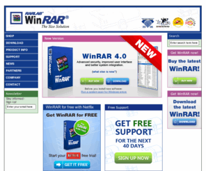 macrar.net: WinRAR: Start
WinRAR is a Windows data compression utility that focuses on the RAR and ZIP data compression formats for all Windows users. Supports RAR, ZIP, CAB, ARJ, LZH, ACE, TAR, GZip, UUE, ISO, BZIP2, Z and 7-Zi
