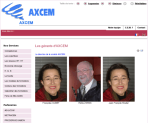 axcem.com: L'équipe d'AXCEM
AXCEM