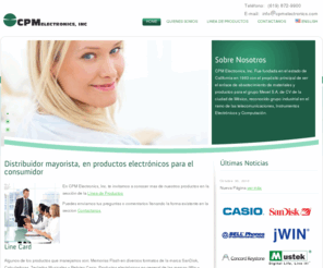 cpmelectronics.com: CPM Electronics, Inc.
CPM Electronics, Inc. Distribuidor Mayorista en productos electronicos para el consumidor.