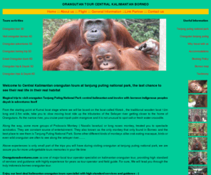 orangutanadventures.com: Local tour operator of indonesia borneo orangutan tours tanjung puting national park, pangkalan bun, central kalimantan
Firsthand operator of borneo orangutan tour and travel, tanjung puting national park central kalimantan homr of orangutan wildlife, find out our best deal prices, ittinerary and services