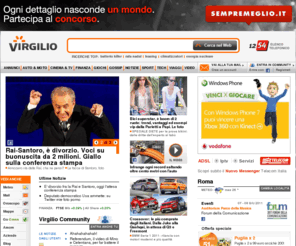 tinitadsllan.org: Virgilio
Virgilio.it, un mondo di contenuti e servizi: notizie, sport, video, mail, community, offerte Adsl e il motore di ricerca Virgilio!