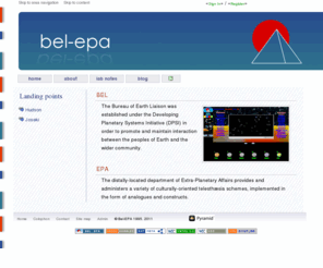 bel-epa.com: Bel-EPA :: Culturally-oriented telesthaesic schemes.
Bel EPA page