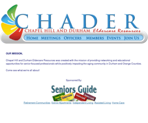 chadernc.com: Chapel Hill and Durham Eldercare Resources
