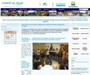 comiteitajai.org.br: Comitê do Itajaí
Portal do Comitê do Itajaí, o fórum democrático de gestão da água da bacia hidrográfica do Itajaí, localizada em Santa Catarina.