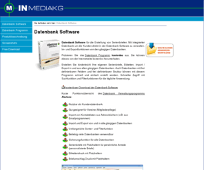 datenbank-software-pro.de: Datenbank Software
Gute und einfache Datenbank Software für alle Arten von Datenbanken wie z.B. einen Firmendatenbank