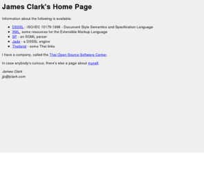 jclark.com: James Clark's Home Page
