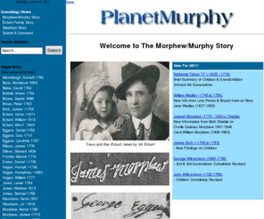 planetmurphy.org: Planet Murphy | A Family of Websites, Including the Murphy-Morphew Family Genealogy Site and Ann-Marie Murphy's Professional Portfolio Site
