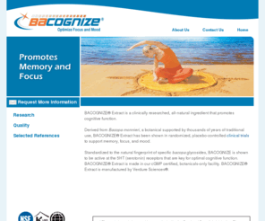 bacognize.com: Bacopa monnieri Extract | Cognitive Health Supplement | BACOGNIZE®
BACOGNIZE® Bacopa monnieri extract is a clinically proven to promotes cognitive function. BACOGNIZE® is manufactured by Verdure Sciences®.