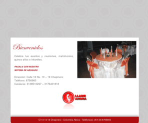 bodasyeventoscasabanquetera.com: bodasyeventoscasabanquetera
Bodas y Eventos, Celebra tus eventos y reuniones, matrimonios, quince años e Infantiles.