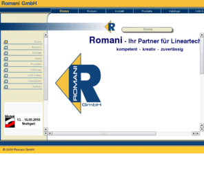 elektrozylinder.com: Profilschienenführungen, Kugelumlaufführung und Kugelgewindetriebe: Romani bietet Linearkugellager, Kugelbüchsen uvm.
Romani GmbH ist Spezialist für Profilschienenführungen, Kugelumlaufführung, Kugelgewindetriebe, Linearkugellager und Kugelbüchsen. Das Unternehmen bietet Produkte aus den Bereichen Gewindetrieb, Elektrozylinder, Linear Actuator und gehärtete Wellen an. 