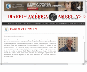 pablokleinman.com: DIARIO DE AMERICA / PABLO KLEINMAN
Pablo Kleinman