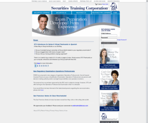 securitiestraining.com: Welcome to STCUSA | Securities Training Corporation
Securities Training Corporation offers live or virtual online securities training classes.  Based in New York, classes are available both online and in New York, Boston, Chicago, San Francisco, Florida and London.