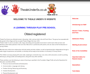 thealeunder5s.co.uk: WELCOME TO THEALE UNDER 5′S WEBSITE at ThealeUnder5s.co.uk
