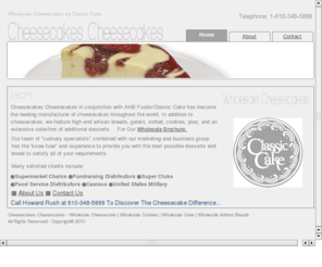 cheesecakescheesecakes.com: Cheesecakes Cheesecakes | Wholesale Cheesecake, Wholesale Cookies, Cake
Cheesecakes Cheesecakes' team of bakery professionals have the experience to provide you with wholesale items that will meet and exceed your expectations.