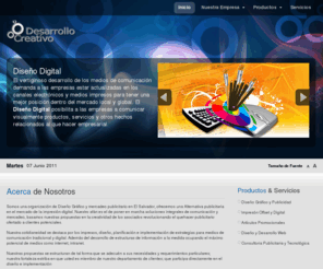 creativedevelop.net: Desarrollo Creativo
Desarrollo Creativo - Diseño Grafico y Web, Publicidad por medios electronicos, Impresiones Digitales.
