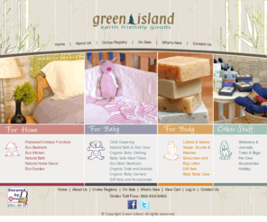 gogreenisland.com: Earth Friendly Goods, Organic Living, Green Island
Traverse City's own earth-friendly store protecting the Planet and the People. Find natural living products for the home, body and baby at Green Island.