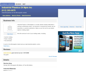 industrialplasticsofmplsinc.com: Industrial Plastics Of Mpls Inc | Minneapolis, MN 55406 | DexKnows.com™
Industrial Plastics Of Mpls Inc in Minneapolis, MN 55406. Find business information, reviews, maps, coupons, driving directions and more.